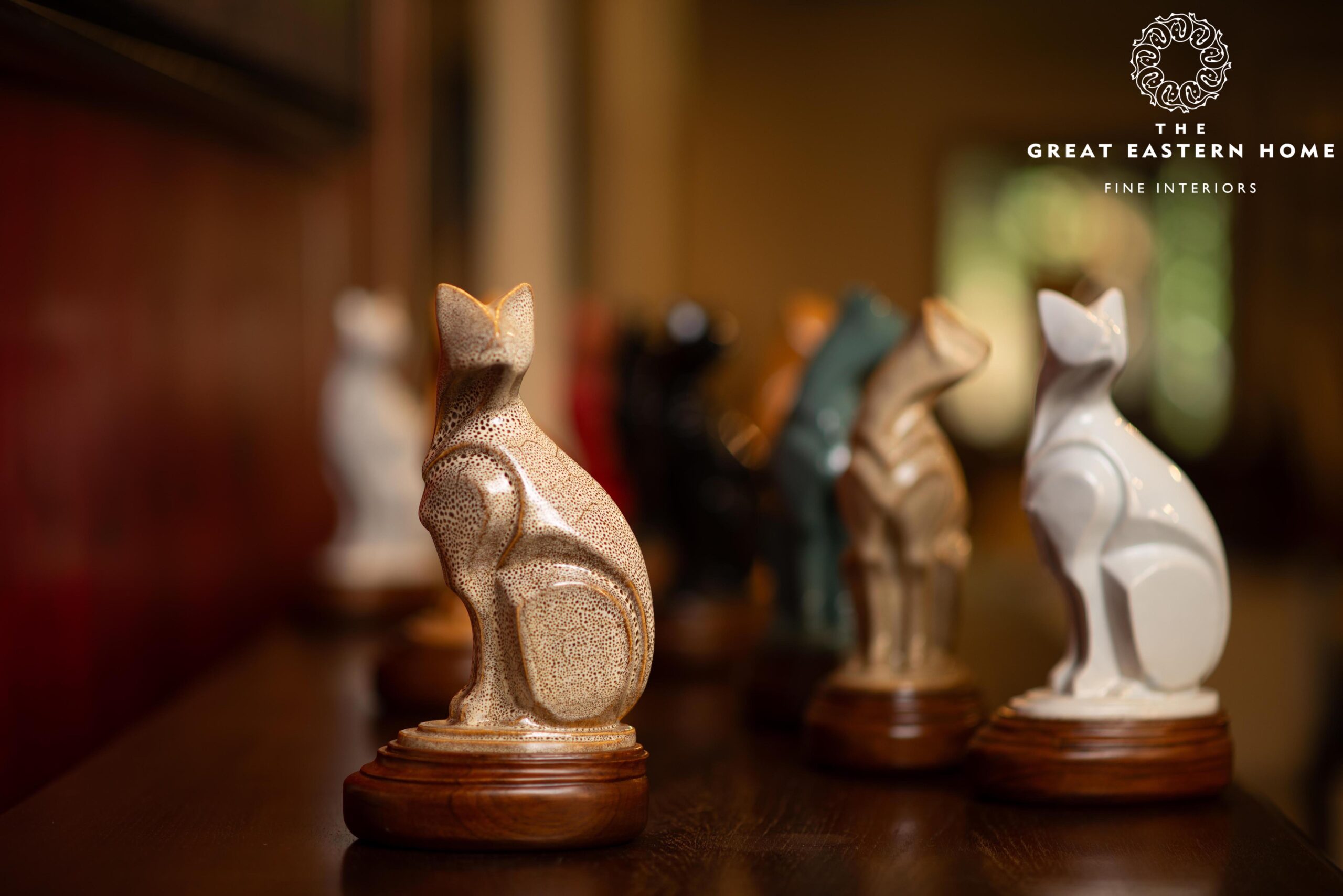 The Great Eastern Home Ceramic Cat Sculptures (1)