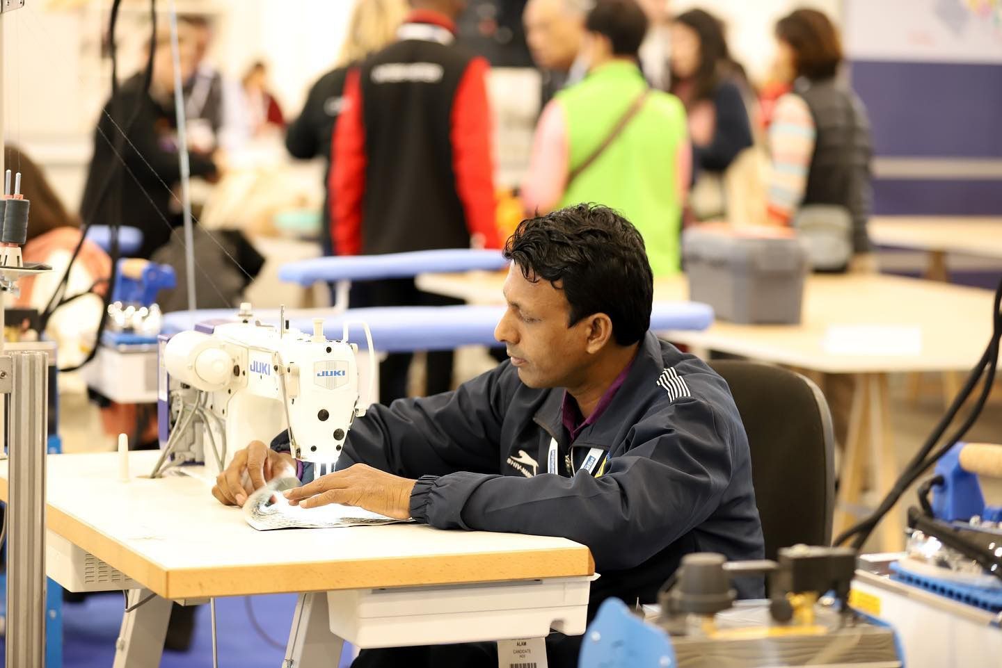 Bronze Medalist Md. Shamim Alam from Gaya, Bihar who has locomotor disability and represented India in the Skill Category – Tailoring - ( last year ) (1)