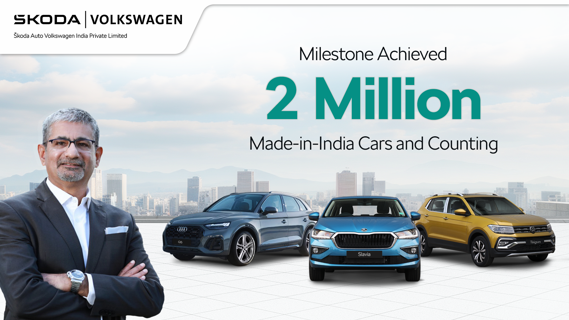 Škoda Auto Volkswagen India (SAVWIPL) Achieves 2 Million Vehicles Produced in India1